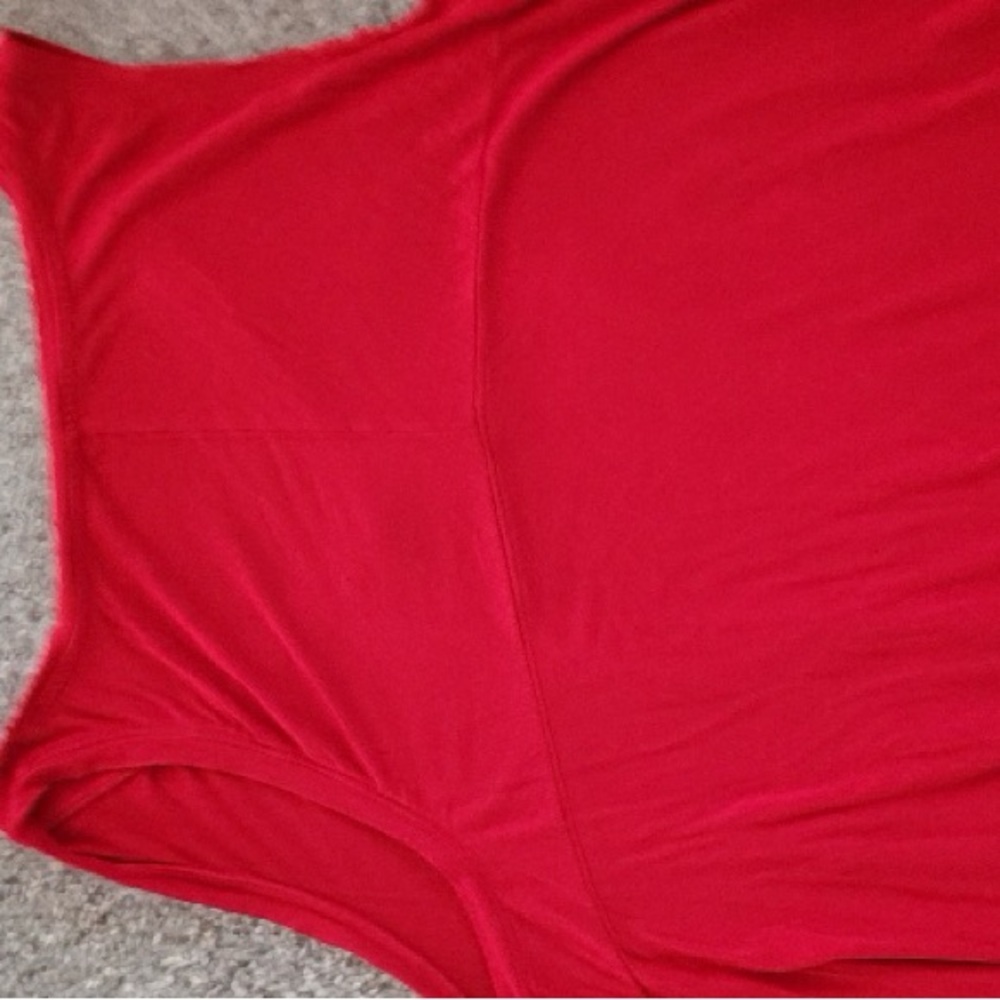 Time and Tru Red V-Neck Sleeveless Tank Top - Picture 7 of 8